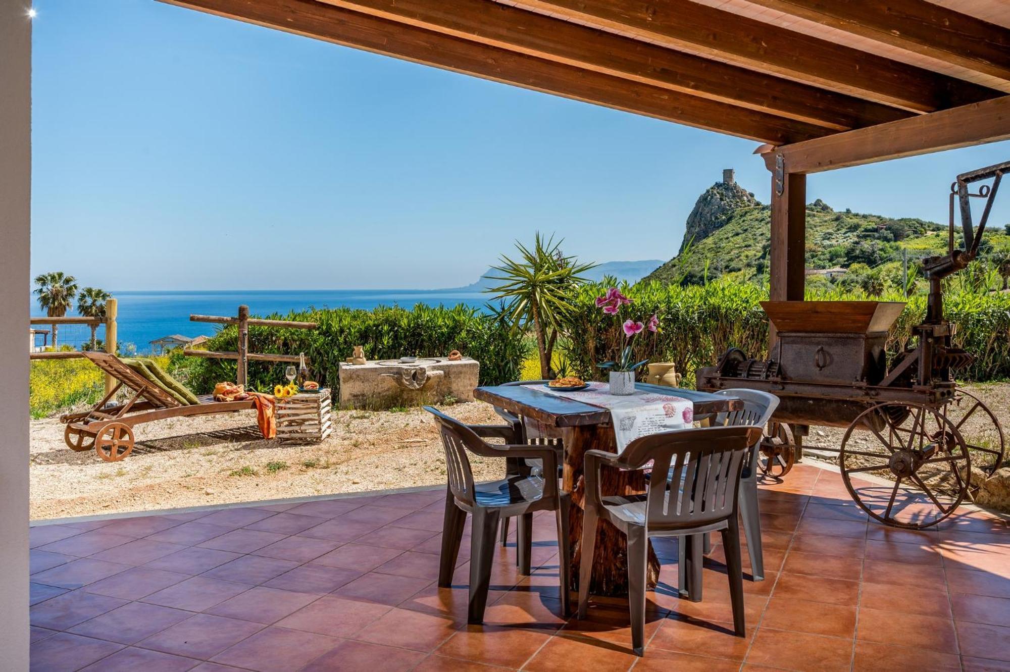 Villa Elena Vicino La Riserva Naturale Dello Zingaro スコペッロ エクステリア 写真