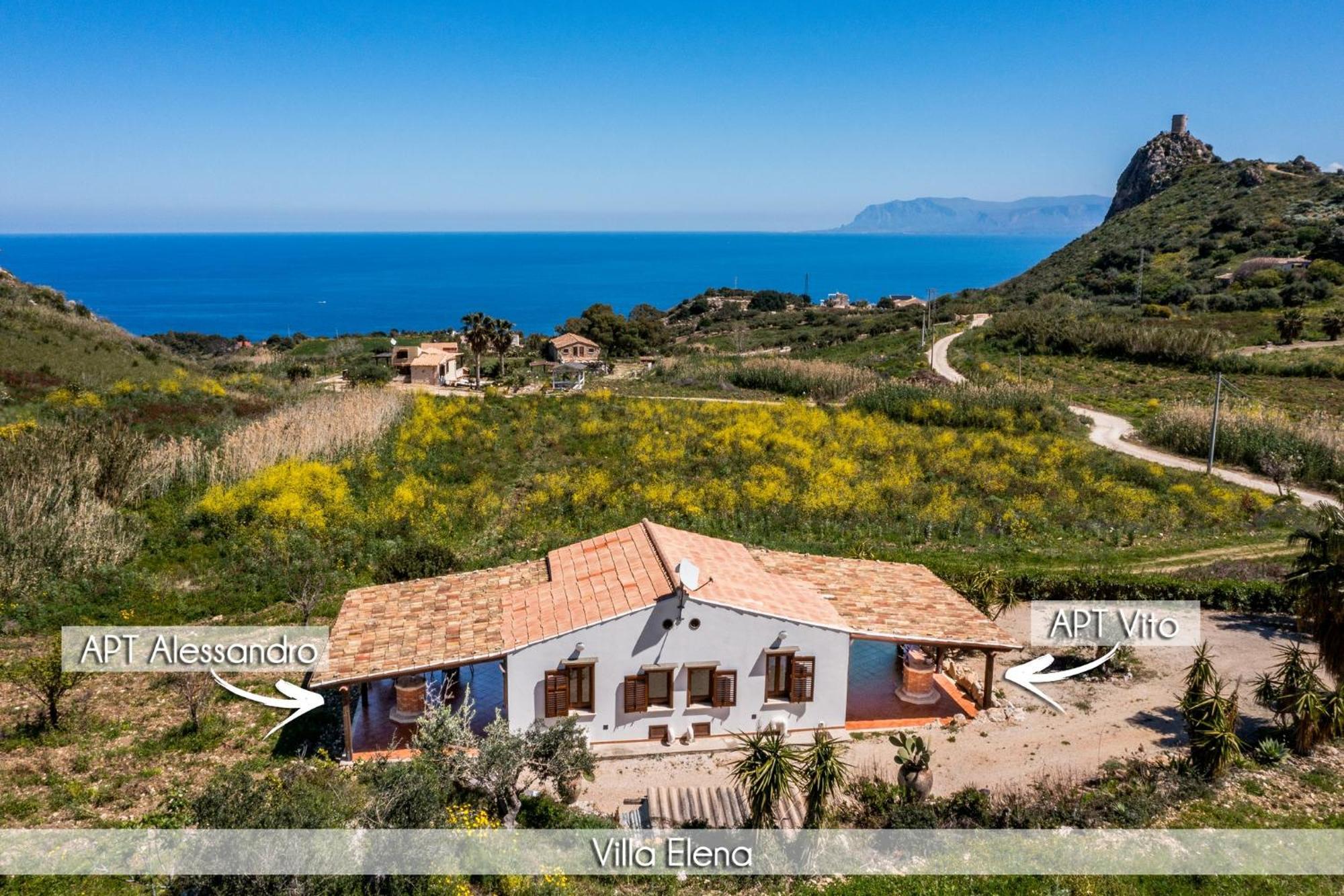 Villa Elena Vicino La Riserva Naturale Dello Zingaro スコペッロ エクステリア 写真