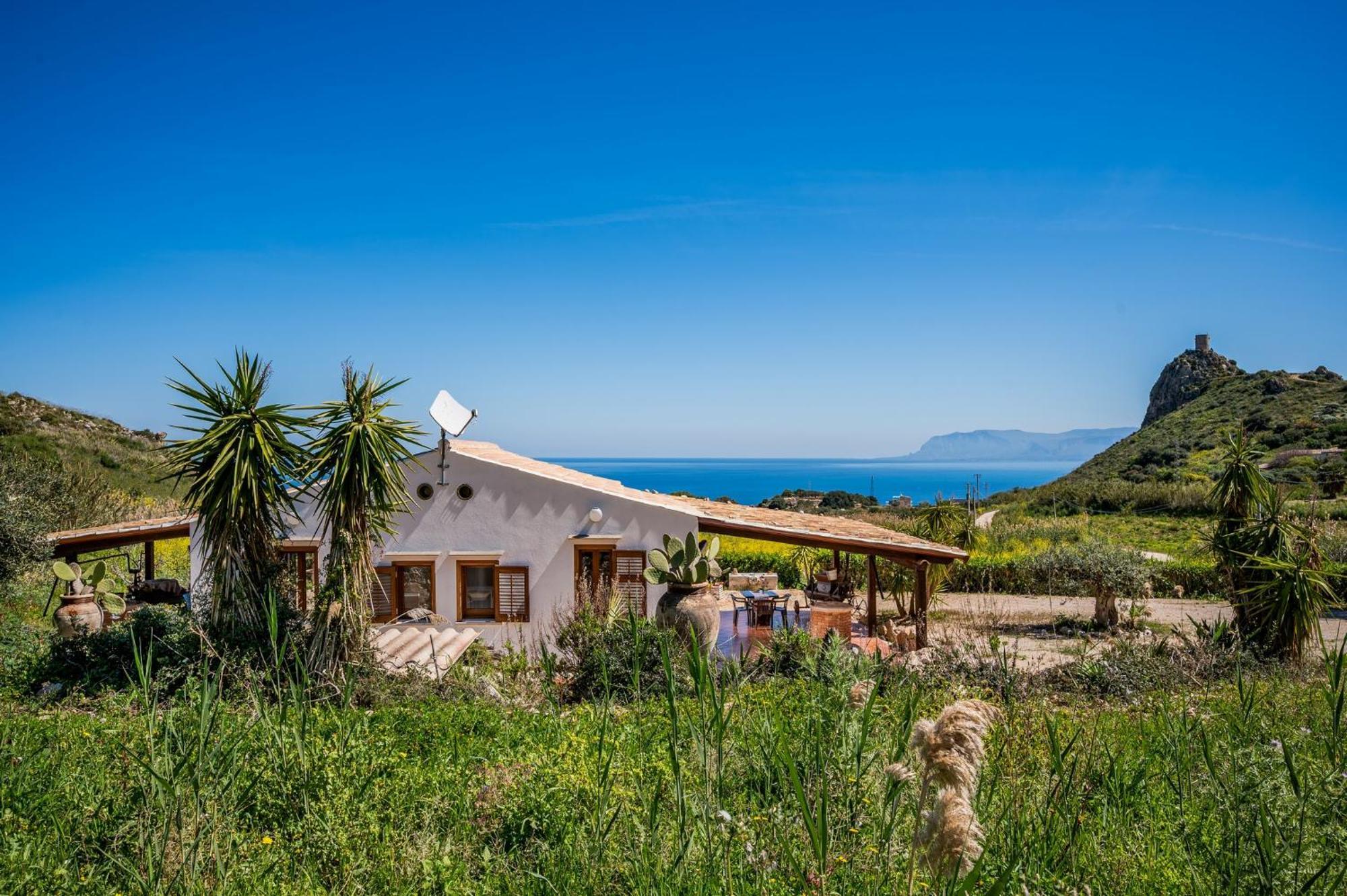 Villa Elena Vicino La Riserva Naturale Dello Zingaro スコペッロ エクステリア 写真
